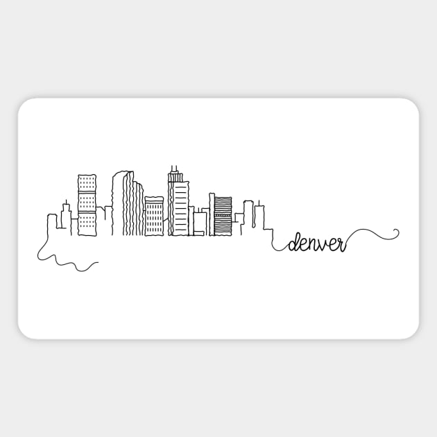 Denver City Signature Magnet by kursatunsal